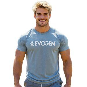 Evogen Nutrition Lifestyle Apparel Blue Indigo T-Shirt Size Large